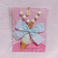 ソフトクリームネックレス