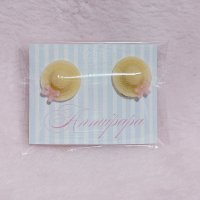 麦わら帽子　イヤリング