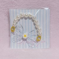 クリアリボンブレスレット