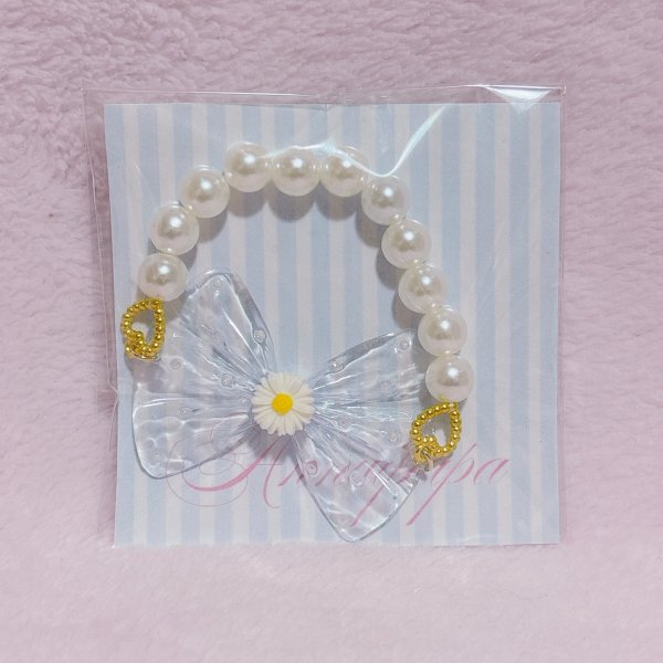 画像1: クリアリボンブレスレット