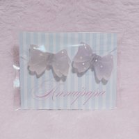 マットリボン　ピアス