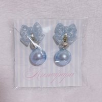 リボン　イヤリング