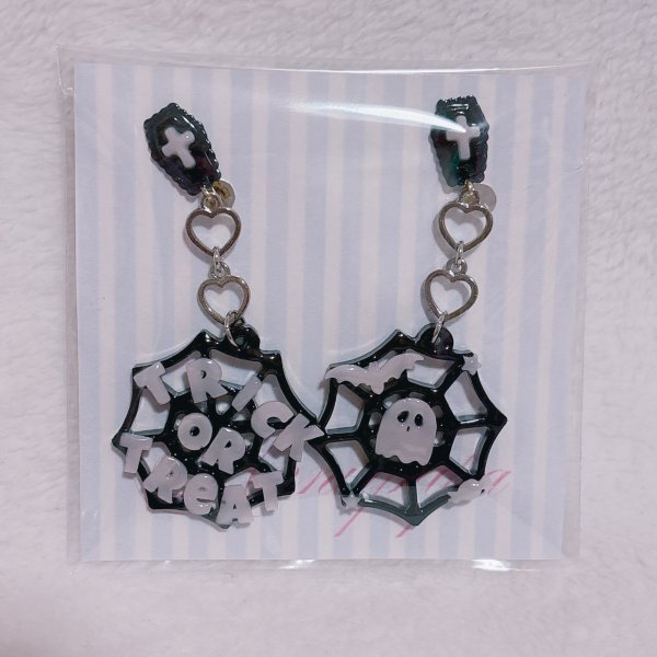 画像1: くものす　ピアス