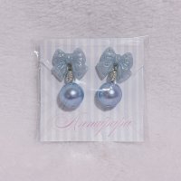 リボン　イヤリング