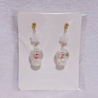 スノードーム　ピアス