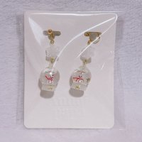 スノードーム　イヤリング
