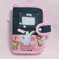 デニムシール帳バインダー　くま