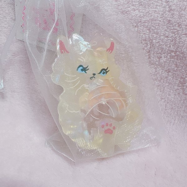 画像1: ヘアクリップ_毛糸玉猫ちゃん