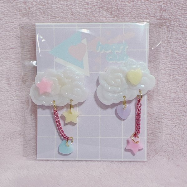 画像1: くものイヤリング