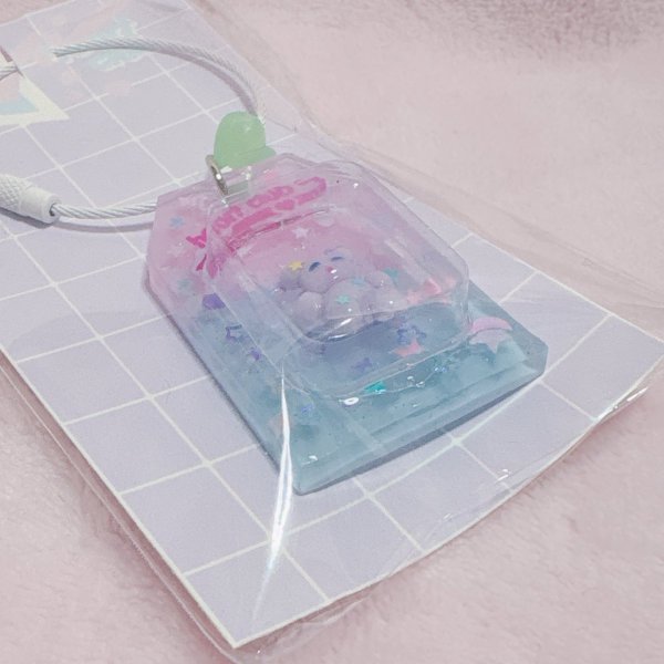 画像2: おもちゃキーホルダー　くまラベンダー