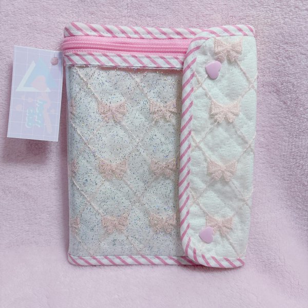 画像1: リボンレースシール帳バインダー