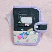 デニムシール帳バインダー　ハート