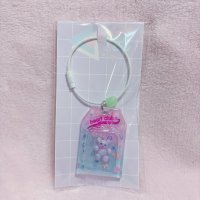 おもちゃキーホルダー　くまピンク