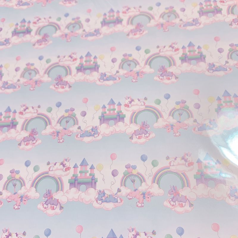 Sky Fantasy Unicorn ラッピングペーパー Fluffy Bunny