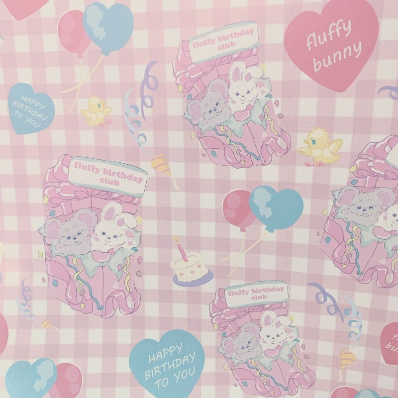 ハピバコラボペーパー B品 Fluffy Bunny