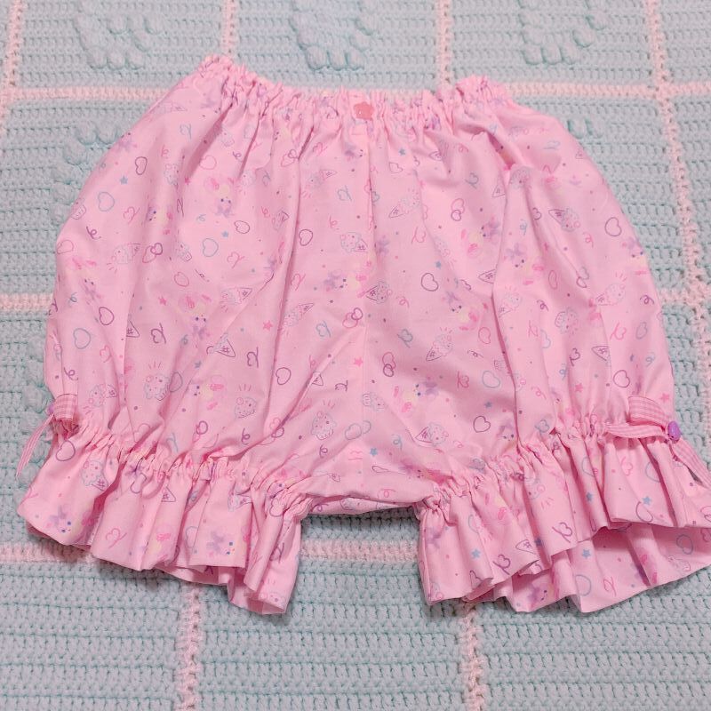 大人用 かぼちゃパンツ フラバニ柄 Fluffy Bunny