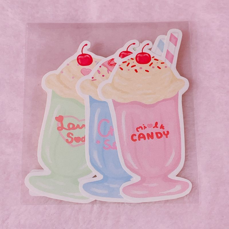 クリームソーダ ステッカー Fluffy Bunny クリームソーダ ステッカー Fluffy Bunny
