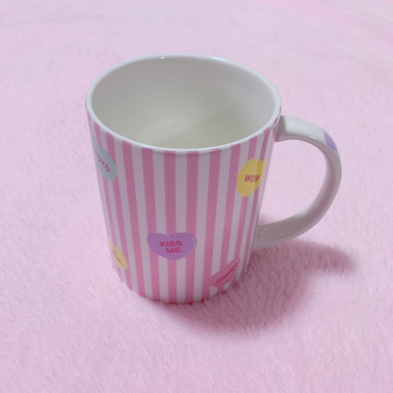 キャンディハーツ ストライプ マグカップ ピンク Fluffy Bunny