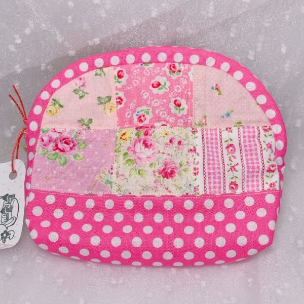 画像2: ヴィンテージポーチ ピンク (2)