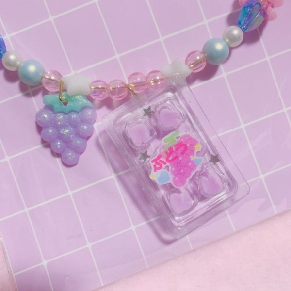 画像2: うさぎもちあめチョーカー　ぶどう (2)