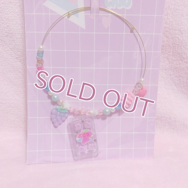 画像1: うさぎもちあめチョーカー　ぶどう (1)