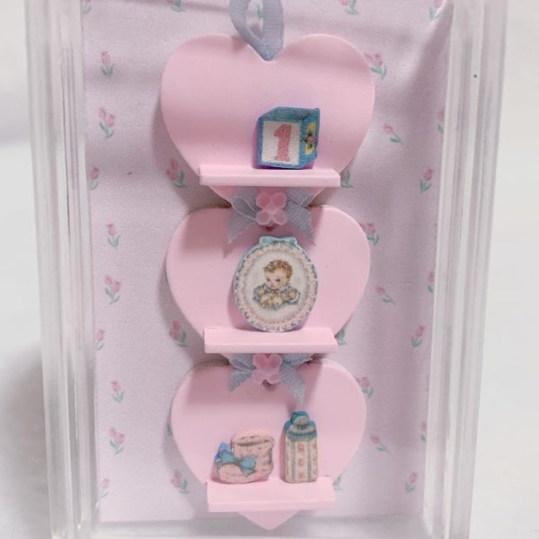 画像2: ハート壁　棚　3段 (2)