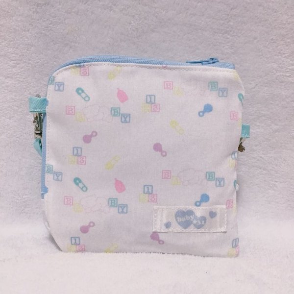 画像2: L字ポーチ(ショルダー)ブルー (2)