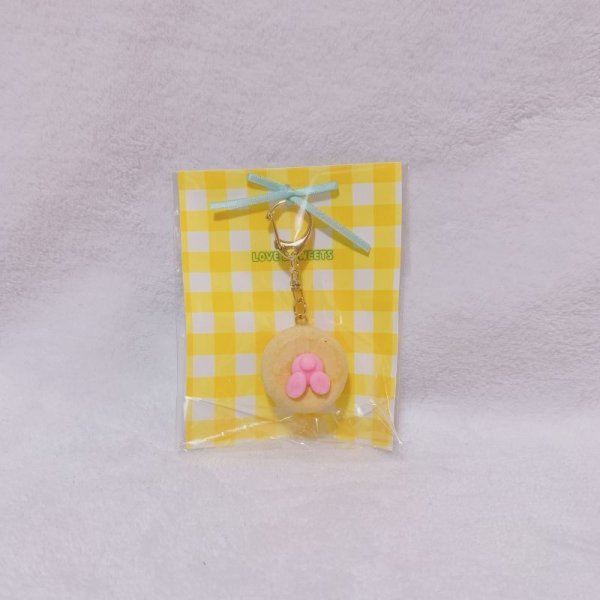 画像2: ウサギinドーナツ キーホルダー																																																 (2)