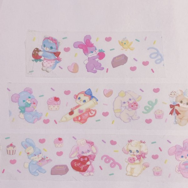 画像2: fluffy bunny×ayyjewel PETテープ くるくる (2)