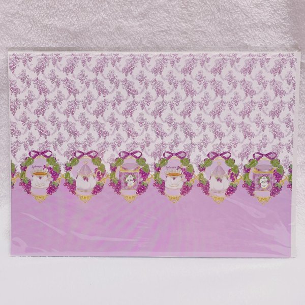 画像2: デザインペーパー　ぶどうティーB (2)