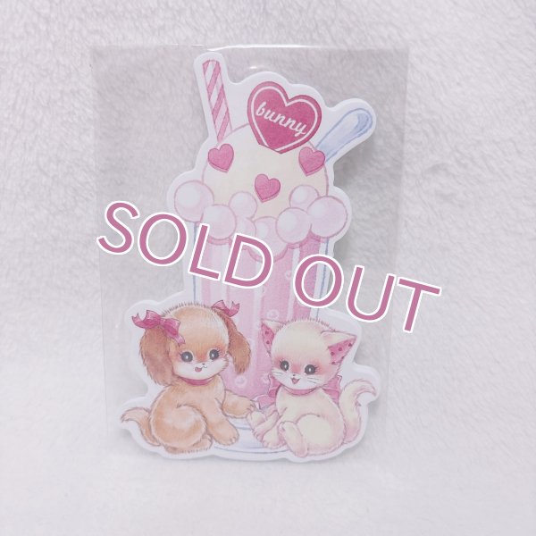 画像1: アニマルフロート わんにゃん ダイカットメモ (1)