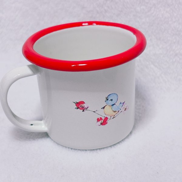 画像2: レトロアニマルホーローミニマグカップ　帽子ひよこ (2)