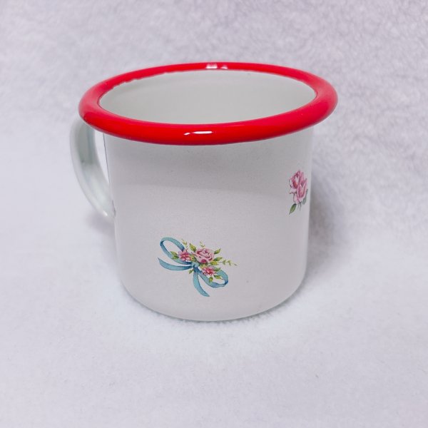 画像2: レトロアニマルホーローミニマグカップ 　鳥の親子 (2)