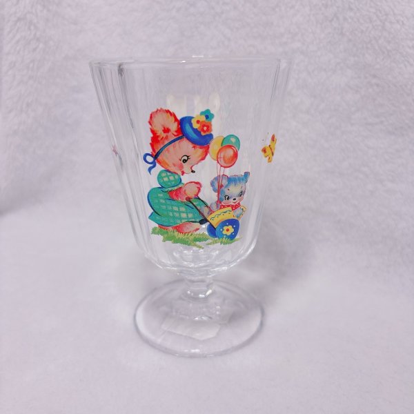 画像2: レトロアニマル　パフェグラス　くま＆くま (2)