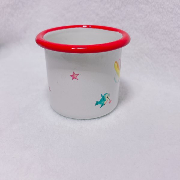 画像2: レトロアニマルホーローミニマグカップ　犬とひよこ (2)