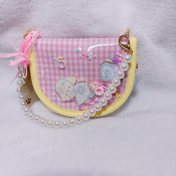 画像1: ハンドバッグ風ポーチ（コラボ） (1)