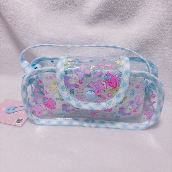 画像1: グラスポーチ　フラバニロリータ　ブルー (1)