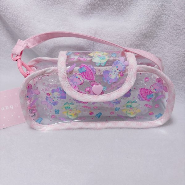 画像1: グラスポーチ　フラバニロリータ　ピンク (1)