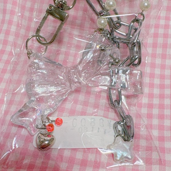 画像2: clear　リボンネックレス　1 (2)