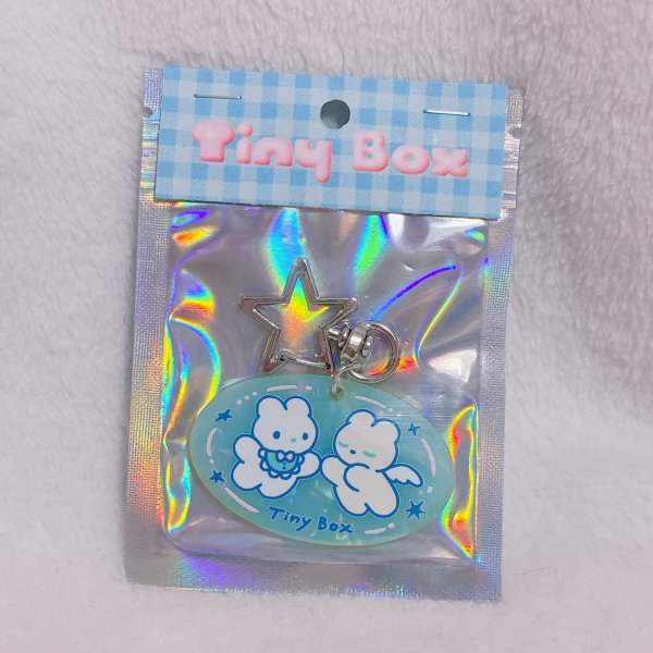 画像1: クマアクリルキーホルダー(ソーダ) (1)