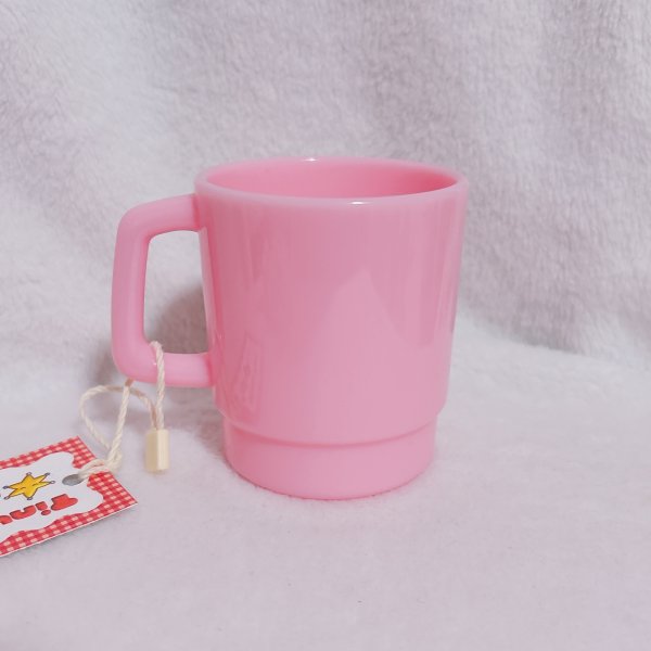 画像2: プラスチックマグカップ(お花・ピンク) (2)