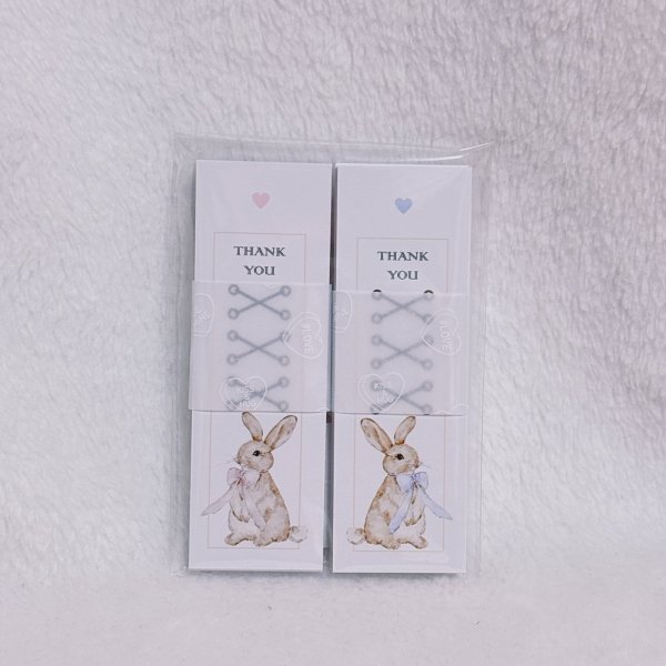 画像1: 紙タグ some bunny - THANK YOU - (1)