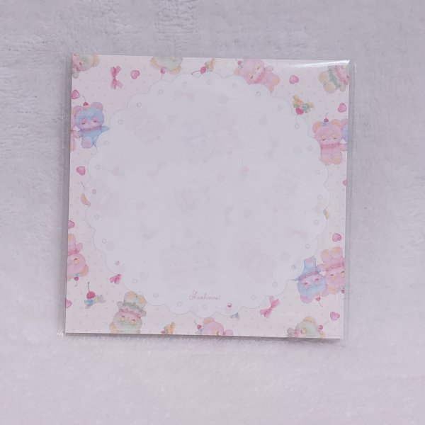 画像1: スクエアメモ　クリームソーダくま (1)