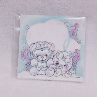 めろん・めろん ハンドメイド ポストカード・レターセット・缶