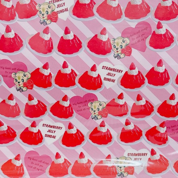 画像1: 【ペーパー】STRAWBERRY JELLY SUNDAE (1)