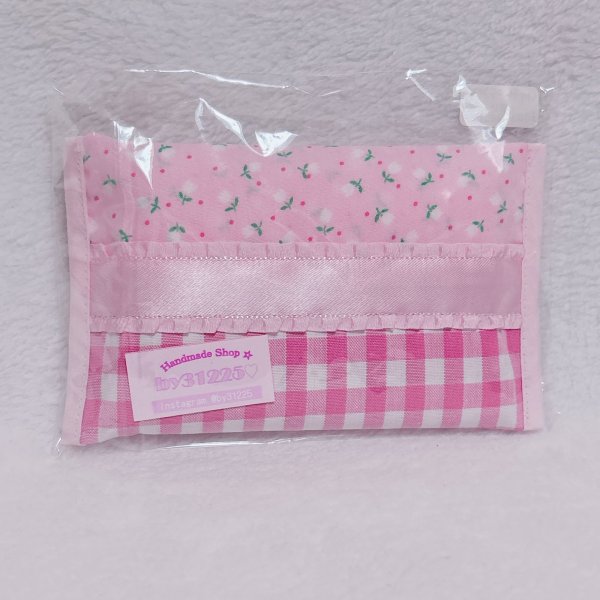 画像1: ティッシュケース　ピンク (1)