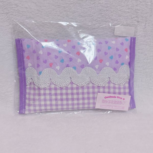 画像1: ティッシュケース　パープル (1)