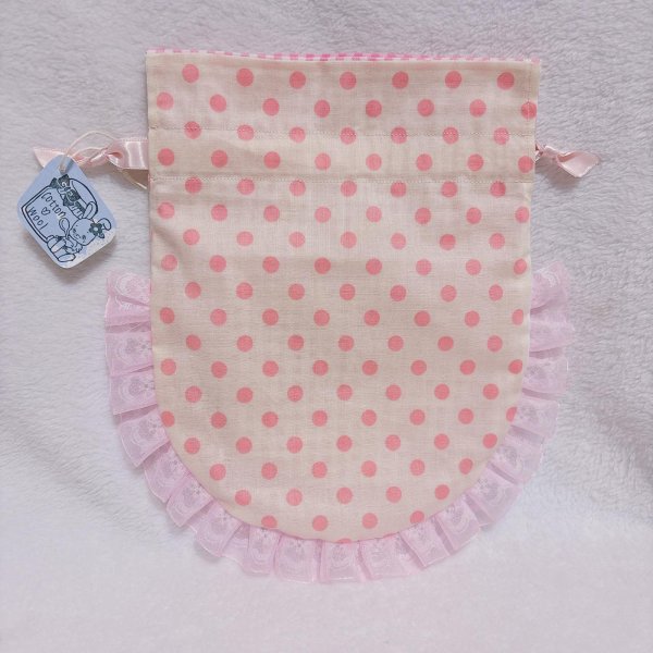 画像2: フリル巾着 (2)