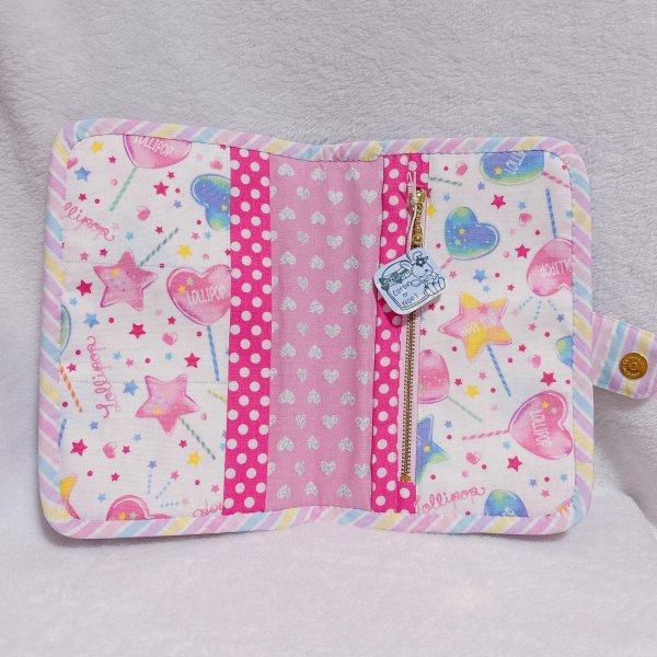 画像3: 手帳型パッチワークマルチケース (3)