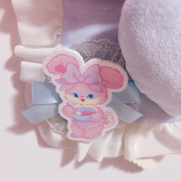 画像3: コラボウォールデコ（縦　ピンクレース　　BABY） (3)